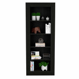 Tuhome Andina Bookcase with Vertical Design, Five Open Shelves, Modern and Elegant Storage Solution for Living Room, Office, or Bedroom
