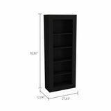 Tuhome Andina Bookcase with Vertical Design, Five Open Shelves, Modern and Elegant Storage Solution for Living Room, Office, or Bedroom