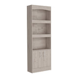 Tuhome Simma Bookcase with Metal Hardware, Three Spacious Shelves, Double Door Cabinet, Modern Storage Solution for Living Room, Office, or Bedroom