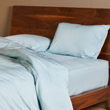 Bamboo 3pc Duvet Cover Set - Sky - Final Sale/No Returns