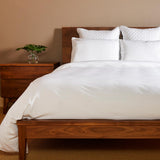 Bamboo Duvet Cover Set with Shams - White