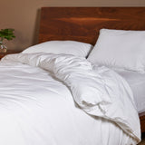 Bamboo Duvet Cover Set with Shams - White