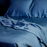 Bamboo Quilted Coverlet- Indigo