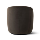 Bella Modern Small Velvet Swivel Barrel Chair (1-Piece)