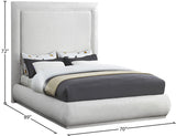 Brooke Elegant Mid Century Modern Upholstered Bed with High Headboard for Luxurious Sleep Experience