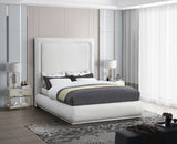 Brooke Elegant Mid Century Modern Upholstered Bed with High Headboard for Luxurious Sleep Experience