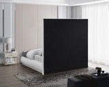 Brooke Elegant Mid Century Modern Upholstered Bed with High Headboard for Luxurious Sleep Experience