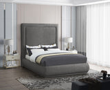 Brooke Elegant Mid Century Modern Upholstered Bed with High Headboard for Luxurious Sleep Experience