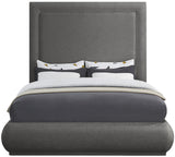 Brooke Elegant Mid Century Modern Upholstered Bed with High Headboard for Luxurious Sleep Experience