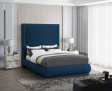 Brooke Elegant Mid Century Modern Upholstered Bed with High Headboard for Luxurious Sleep Experience