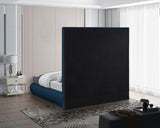 Brooke Elegant Mid Century Modern Upholstered Bed with High Headboard for Luxurious Sleep Experience