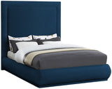 Brooke Elegant Mid Century Modern Upholstered Bed with High Headboard for Luxurious Sleep Experience