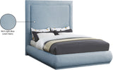 Brooke Elegant Mid Century Modern Upholstered Bed with High Headboard for Luxurious Sleep Experience