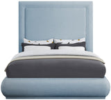 Brooke Elegant Mid Century Modern Upholstered Bed with High Headboard for Luxurious Sleep Experience