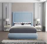 Brooke Elegant Mid Century Modern Upholstered Bed with High Headboard for Luxurious Sleep Experience