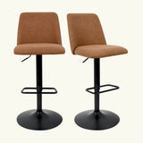 Bruno Upholstered Swivel Bar Stool (Set of 2)
