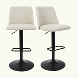 Bruno Upholstered Swivel Bar Stool (Set of 2)