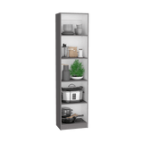 Davie 3 Piece Living Room Set with Home Bookcase & 2 Home Xs Bookcases, Matt Gray / White, Stylish Storage for Living Room, Bedroom, Office, and Small Spaces
