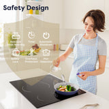 CIARRA 30 Inch Built-in Induction Cooktop 4 Burners 8200W with Booster CABIH304B-OW