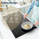 CIARRA 36 Inch Built-in Induction Cooktop 5 Burners 3700W with Booster Flexzone CABIH365BFF-OW