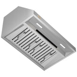 CIARRA Professional Series 36 inch Under Cabinet Range Hood Insert 950 CFM in 304 Stainless Steel | CAS36928A-OW