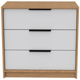 Tuhome Kaia 3 Drawers Dresser with Spacious Storage, Modern Superior Top for Décor, Functional Bedroom Organizer for Clothing and Essentials, Contemporary Space-Saving Furniture with Smooth Metal Hardware