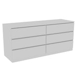 TUHOME Milburn 3-Piece Bedroom Set with Storage Cabinet and Two Nightstands, Modern Furniture for Bedroom Organization, 36.5"H x 46"W x 20"D, White/Pine