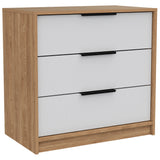 TUHOME Madison 2-Piece Bedroom Set with Nightstand and Storage Cabinet, Compact and Modern Furniture for Bedroom Organization, 54.3"H x 18.5"W x 8.1"D, White/Pine