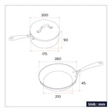Ciarra Beyond Cookware Saucepan Sets Mini Duo | Sakura Candy
