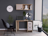 Tuhome Khali Office Set with Two Shelves, Two Drawers, Wall Cabinet, Single Door Cabinet, Modern and Compact Home Office Storage Solution