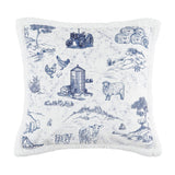 Farm Life Campfire Sherpa Pillow