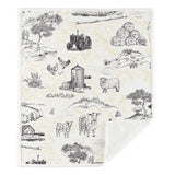 Farm Life Campfire Sherpa Throw