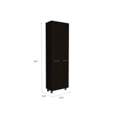 TUHOME Wooster 5-Piece Garage Set with Tall Storage Cabinet, Wall Cabinet, Utility Shelves and Work Counter, Heavy-Duty Tool and Equipment Organization System, 78.7"H x 23.3"W x 14.5"D, Black
