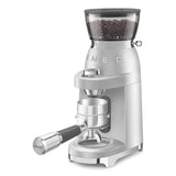 Retro-Style Coffee Grinder - Brushed Aluminum