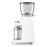 Conical Burr Coffee Grinder - Retro-Style White