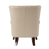 Anthony Genuine Leather Armchair BEIGE