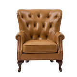 Anthony Genuine Leather Armchair CAMEL