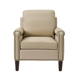 Raimund Genuine Leather Armchair BEIGE