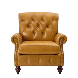 Vivian Genuine Leather Armchair CAMEL
