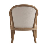 Xaver Farmhouse Rattan Solid Wood Armchair IVORY