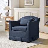Sara Armchair with Slipcover & Box-pleated Skirt