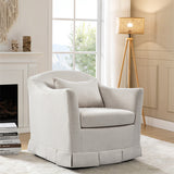 Sara Armchair with Slipcover & Box-pleated Skirt