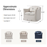 Sara Armchair with Slipcover & Box-pleated Skirt