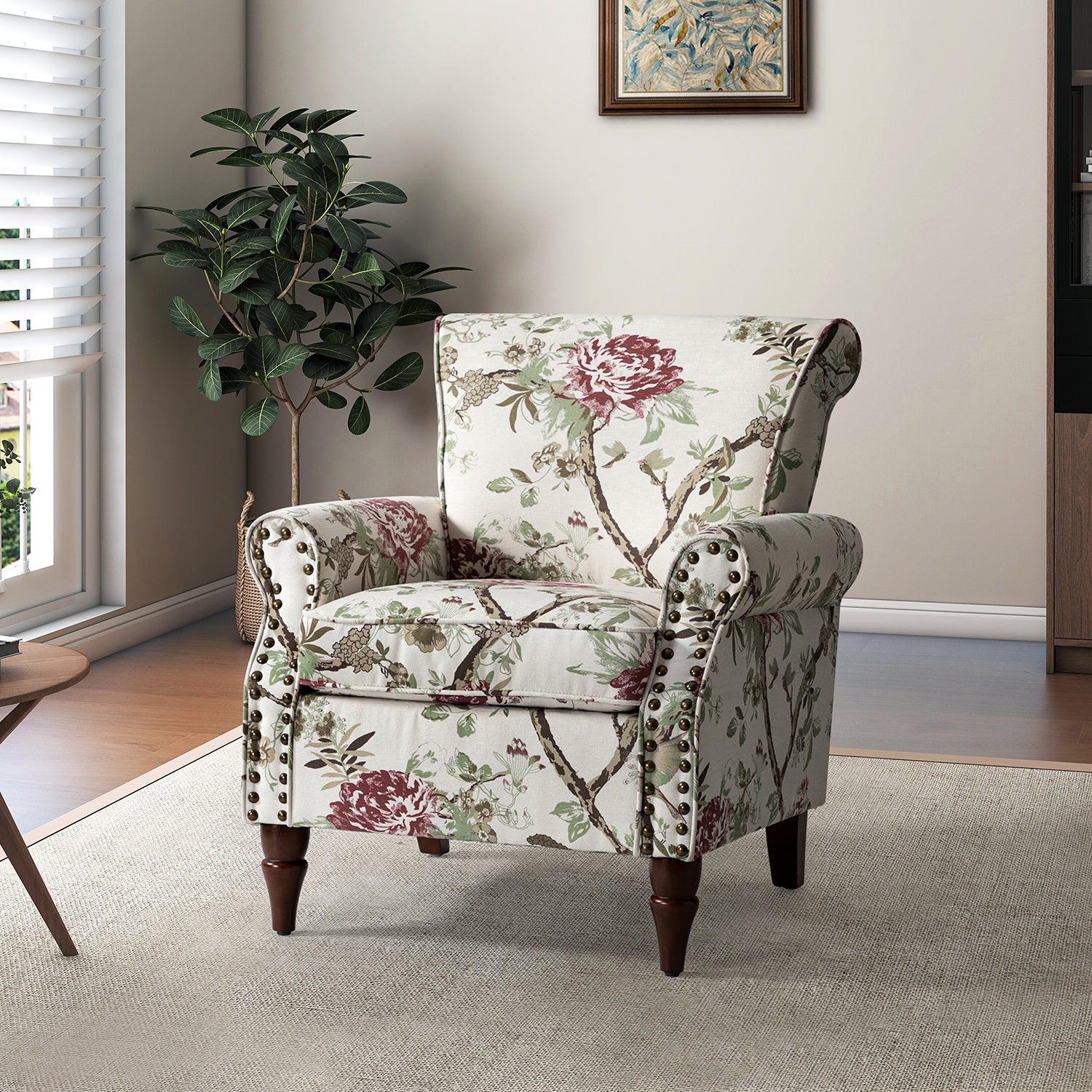 Araceli Armchair FLORAL – Haus Of Tre Li1