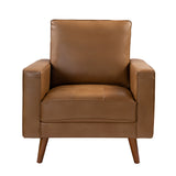 Aurelian Genuine Leather Armchair CAMEL