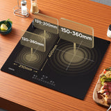 CIARRA 3 Zones Built-in Induction Hob with Boost and Flexzone CBBIH3BF-OW