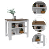 Phoenix 2 Piece Kitchen Set, Cala Kitchen Island + Napoles Utility Sink