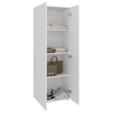 Home 6 Piece, 10 Door Closet System, Top Storage Shelves, Wide Armoire for Bedroom Storage and Organization, Natural Oak