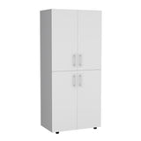Hazel 70-Inch High Four-Door Armoire Wardrobe Closet Cabinet with Six Storage Shelves, Dual Hanging Rods, Multi-Section Clothing Organizer for Bedroom, Living Room or Home Organization and Freestanding Wardrobe Storage