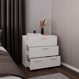 Alpine Wide Four-Drawer Dresser, Bedroom Storage Solution, Smooth-Glide Drawers for Organizing Clothes, Linens, Accessories, and Everyday Items in Compact Design